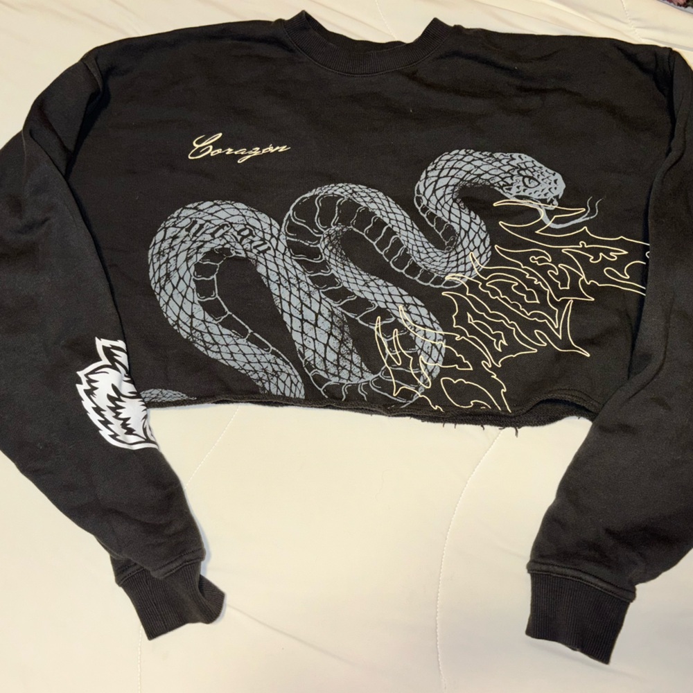 Darc sport Renewal London (Cropped) Crewneck in Wolf Gray